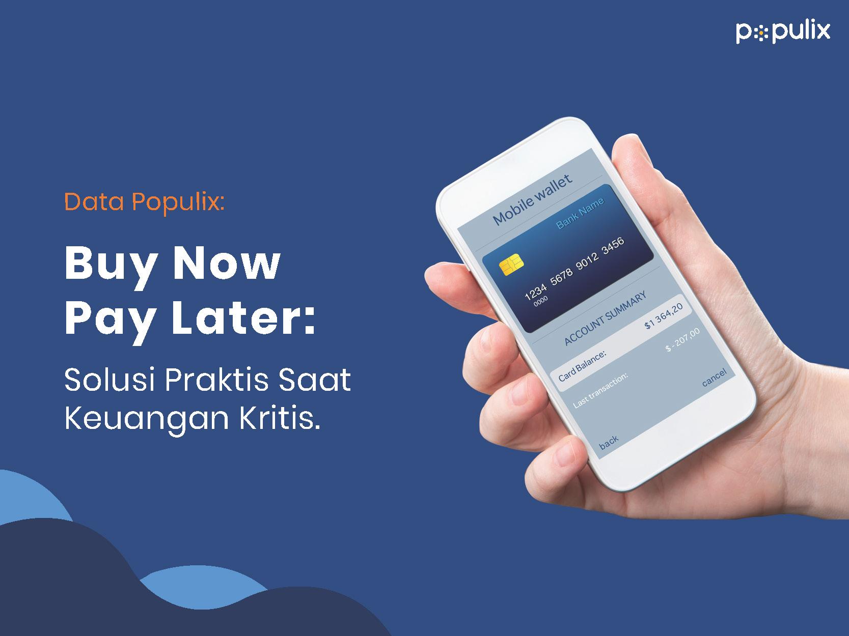Data Populix: Buy Now Pay Later, Solusi Praktis Saat Saldo Kritis!