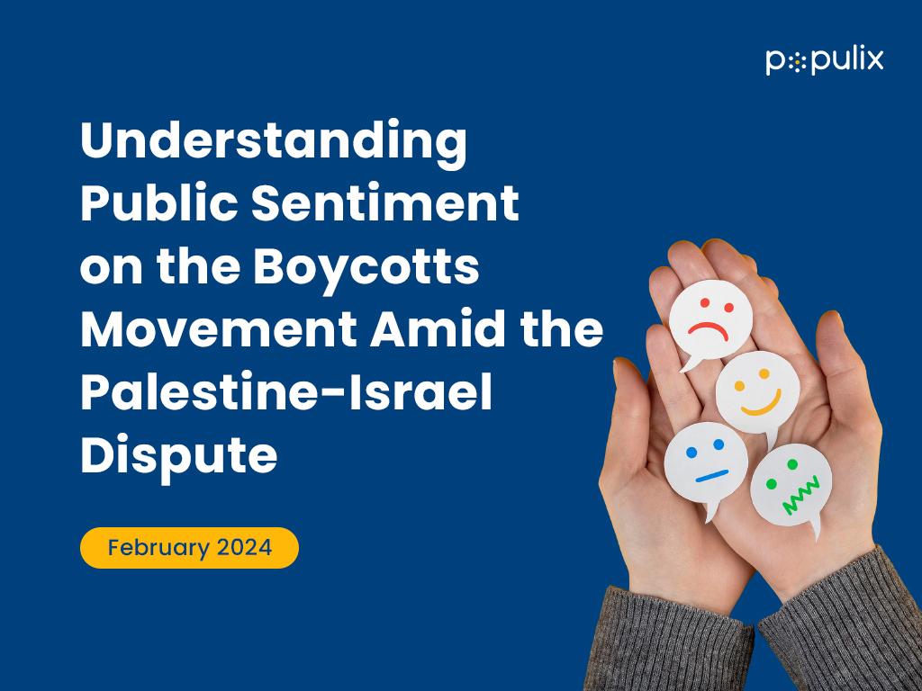 Understanding Public Sentiment on the Boycotts Movement Amid the Palestine-Israel Dispute